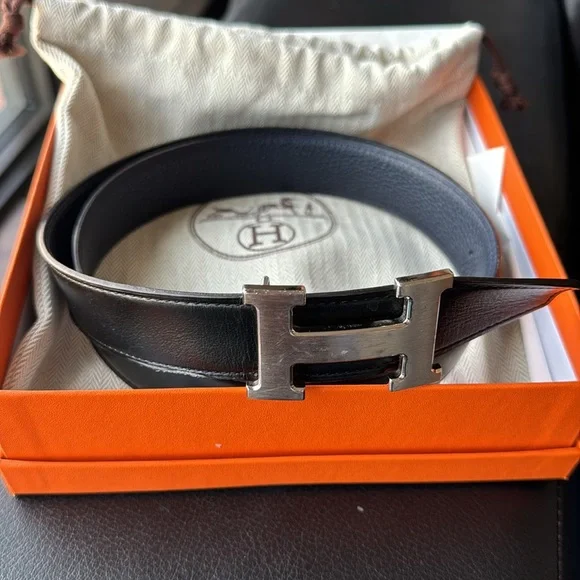Authentic Hermes Reversible Belt
